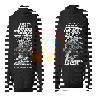 I'm Ready To Crush Preschool Monster Truck First Day Boys Sweatshirt | Mazezy