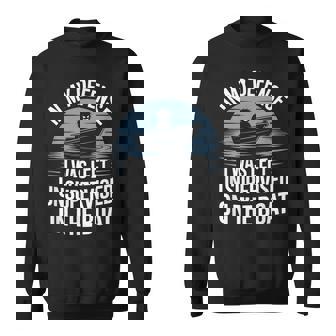 In My Defense I Was Unwatched On The Boat Fishing愛好家 スウェットシャツ - Kawaiitshirt