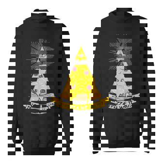 In Pizza We Trust イルミナティピザ スウェットシャツ - Kawaiitshirt