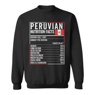 Información Nutricional Peruana Comida Perú Comida Peruana Camisa de entrenamiento - Regaloses