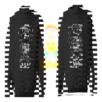 Irie テディベア ジャマイカ ラスタ ルーツ レゲエ スウェットシャツ - Kawaiitshirt