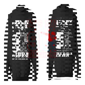 It's My 9Th Birthday 男の子 アイスホッケー ダビング 9歳 スウェットシャツ - Kawaiitshirt