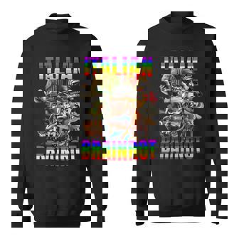 Italian Brainrot All Characters レインボー フラッグ プライド スウェットシャツ - Kawaiitshirt