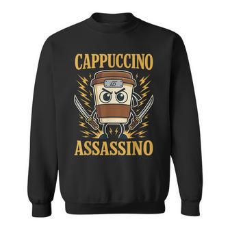 Italian Brainrot Cappuccino Assassino Brain Rot Meme Sweatshirt - Thegiftio