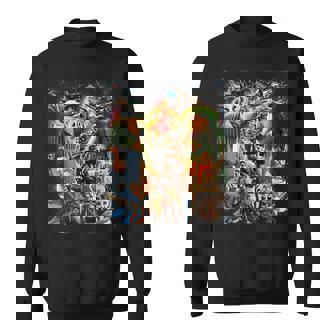 Italian Brainrot 面白い イタリアン ブレイン ロット ミーム キャラクター スウェットシャツ - Kawaiitshirt