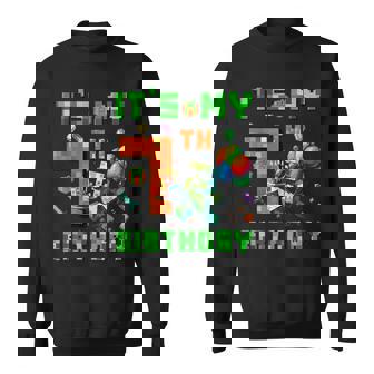 It's My 7Th Birthday Pixel Number Video Game Gamer Sweatshirt | Mazezy