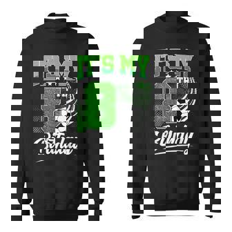 It's My 8Th Birthday Boy Soccer Ball 8 Year Old Birthday Sweatshirt - Thegiftio