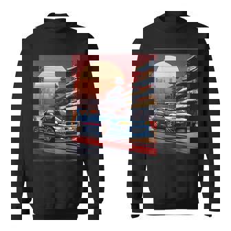 Jdm レトロ 日本自動車 レースカー 東京 スカイライン サンセット スウェットシャツ - Kawaiitshirt