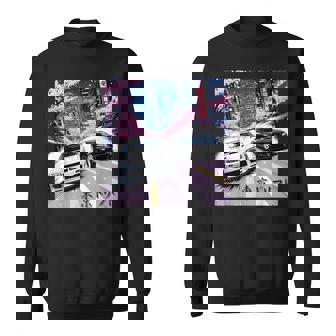 Jdm レースカーズ 東京ストリート ドリフト アニメ風 桜 スウェットシャツ - Kawaiitshirt