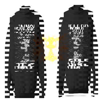 Je M'en Fous Jeuis Une Girafe Jolie Girafe Sweater e - Cadeauxyz