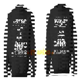 Je Peux Pas J'ai Aïkido Et Apéro Aïkidoka Humour Sweater e - Cadeauxyz