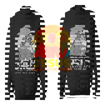 Jesus Jiu Jitsu Apparel Retro Cool Jiu Jitsu Cristiano Idea De Regalo Religioso -Jóvenes Manga Larga Negro Pequeño Eu Camisa de entrenamiento - Regaloses