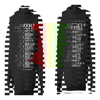 Junenth 1865 Dream Freedom Day Like Leaders Sweatshirt - Thegiftio UK