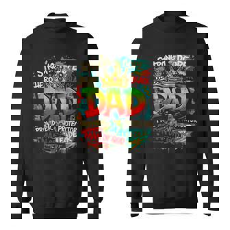 Junenth Dad Black Father Father's Day Strong Dope Black Sweatshirt | Mazezy