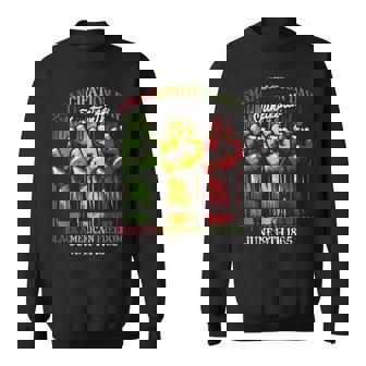 Junenth Emancipation Day Fists Black African June 19Th Sweatshirt - Thegiftio UK
