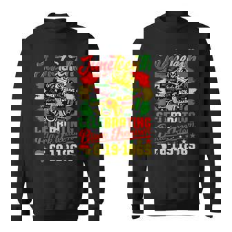 Junenth Flag Celebrating Black Freedom Junenth 1865 Sweatshirt - Monsterry