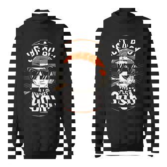 Just A Boy Who Lovesushis ushi Lover キッズ ボーイズ ティーン スウェットシャツ - Kawaiitshirt