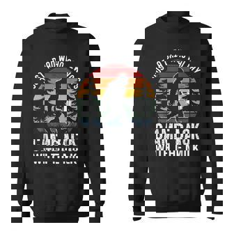 Just A Dad Who Always Came Back With The Milk Fathers Day Sweatshirt | Mazezy