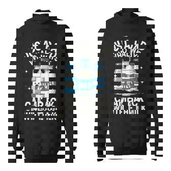 Just A Dad Who Always Came Back With The Milk Fathers Day Sweatshirt - Monsterry