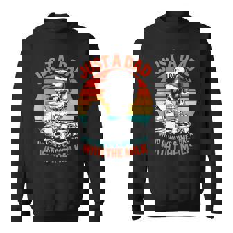 Just A Dad Who Always Came Back Milk Fathers Day Men Sweatshirt | Mazezy