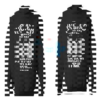 Just A Dad Who Always Came Back With The Milk Sweatshirt - Thegiftio