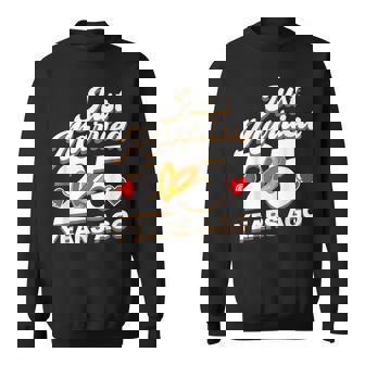 Just Married 25 Years Ago シルバーウェディング スウェットシャツ - Kawaiitshirt