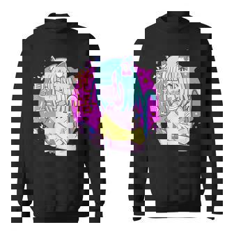 Kawaii Gamer ネコガール メンヘラ 美的パステル ゴス キュート スウェットシャツ - Kawaiitshirt