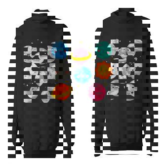 Kawaii Planetsun Moonunystem Nerd Outdoor Fan Sweatshirt - Seseable