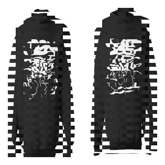 Keep Writing My Name ホワイト グラフィティ タギング 爆撃シャツ スウェットシャツ - Kawaiitshirt