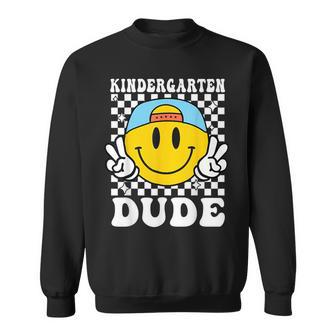 Kindergarten Dude 1St First Day Kindergarten Back School Boy Sweatshirt - Thegiftio UK