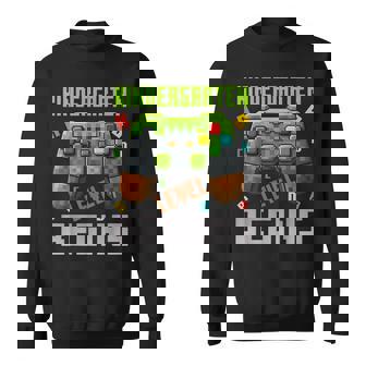 Kindergarten Level Begins First Day Of Kindergarten Gaming Sweatshirt | Mazezy