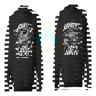 Kindergarten Level Complete Graduation 2025 Gamer Boys Sweatshirt - Thegiftio UK