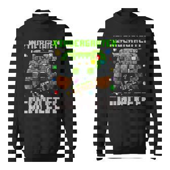 Kindergarten Level Complete Graduation Gamer Pixel Sweatshirt | Mazezy