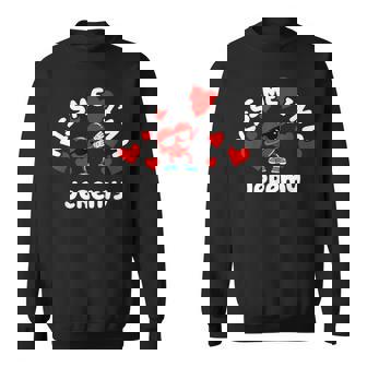 Kiss Me Dabbing Heart Prénom Personnalisé Jeremy Sweater e - Cadeauxyz