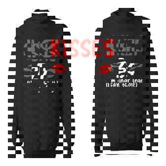 Kisses 25 Imave For College バレンタインデー デザイナー スウェットシャツ - Kawaiitshirt