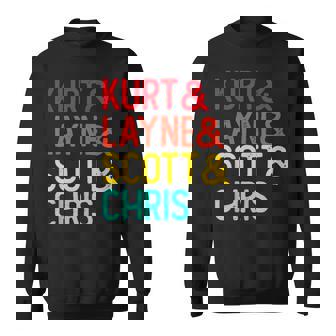 Kurt & Layne &Cott & Chris Fuentes Grunge Distressed Camisa de entrenamiento - Regaloses