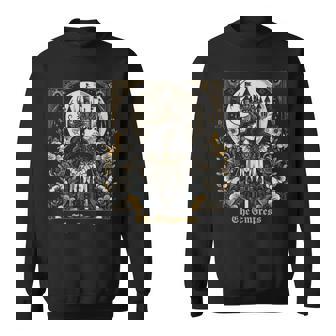 La Emperatriz Tarot Tarjeta Emo Gótico Emocore Camisa de entrenamiento - Regaloses