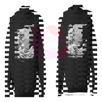 La Grandeague De Kanagawa Hokusai Japonais Sweater e - Cadeauxyz