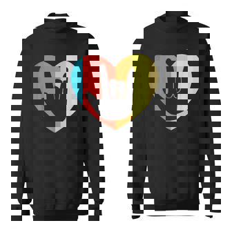 Langue es Cœur Amourintage Personnesourdes Sweater e - Cadeauxyz