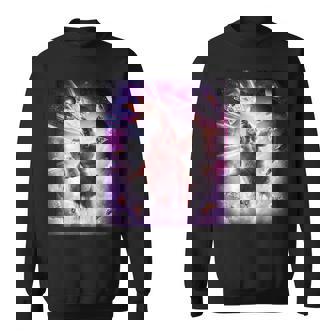 Laser Eyespace Cat ナマケモノ ラマ レインボー スウェットシャツ - Kawaiitshirt