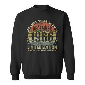 Legendince December 1966Intage 58Th Birthday Est 1966 スウェットシャツ - Kawaiitshirt