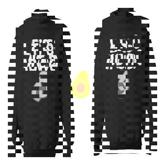 Let's Go アボカドユーモアジョーク ユニセックス アボカド中毒者 スウェットシャツ - Kawaiitshirt