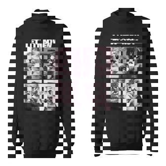 Let It Meow 面白い猫子猫の歌うギフト スウェットシャツ - Kawaiitshirt