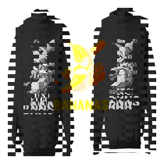 Let's Go Bananas Fruit Lover & Banana Baseball Sweatshirt - Monsterry