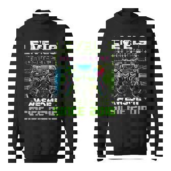 Level 9 Unlocked Video Game 9Th Birthday Gamer Boys Son Sweatshirt - Thegiftio