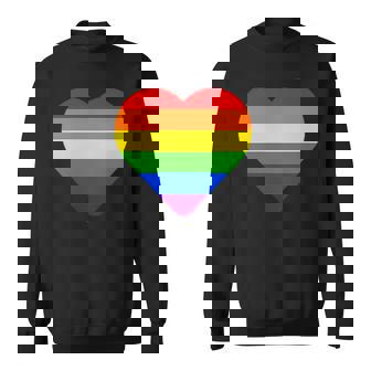 Lgbt Regenbogen Flagge Herz Gay Bi Queer Pride Liebe Lgbtq Sweatshirt - Geschenkecke