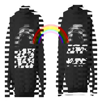 Lgbt フラッグ プライド ポケット レインボー Love Wins パーティー レインボー スウェットシャツ - Kawaiitshirt