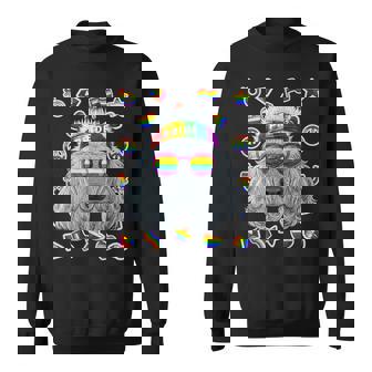 Lgbt プードル ゲイプライド 月 犬 レインボー レズビアン スウェットシャツ - Kawaiitshirt