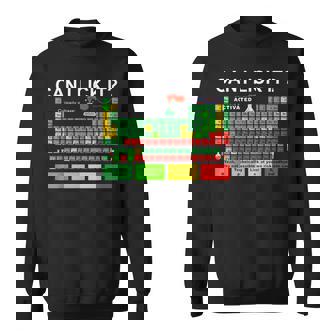 Can I Lick It Periodic Table Of Elements Science Student Sweatshirt | Seseable FR