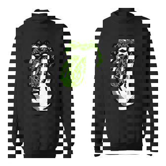 Lickmoke ウィードリーフパターン マリファナ420 大麻ポットギフト スウェットシャツ - Kawaiitshirt